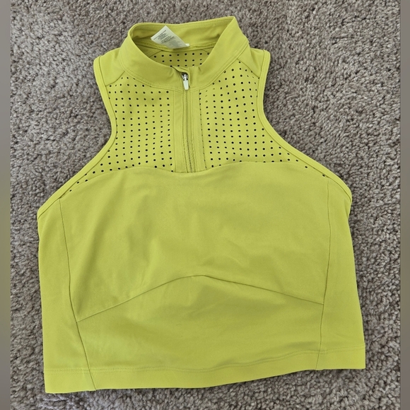 Lululemon Unleash Strength Sport Bra *Medium Support Yellow Serpentine Size 4 - Picture 10 of 16